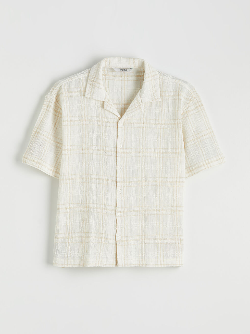Ekru Regular Fit Erkek Gömlek-4