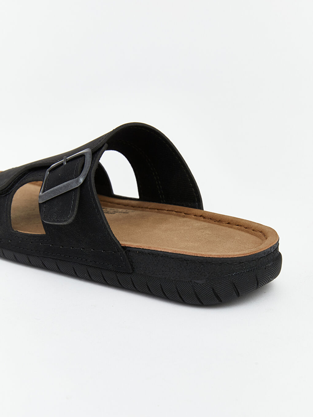 Siyah Süet Görünümlü Erkek Ev Terliği-4