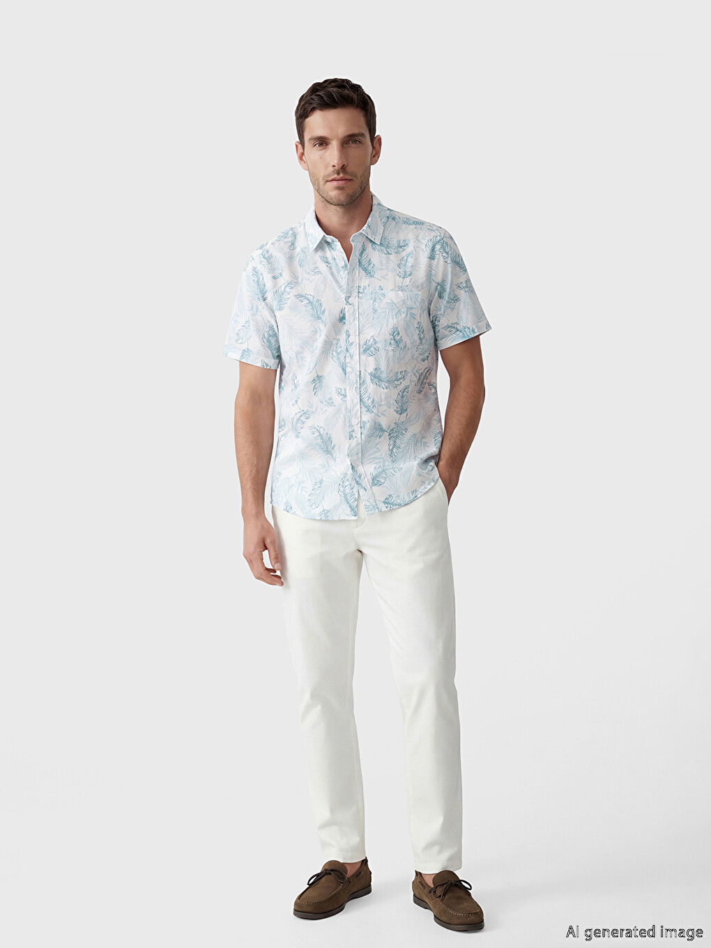 Regular Fit Patterned Men's Shirt-1