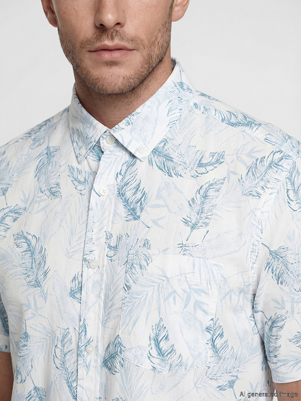 Regular Fit Patterned Men's Shirt-2
