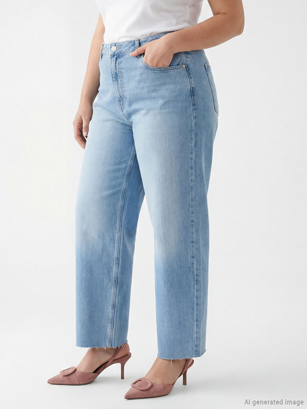 İndigo Barrel Fit Kadın Jean Pantolon-2