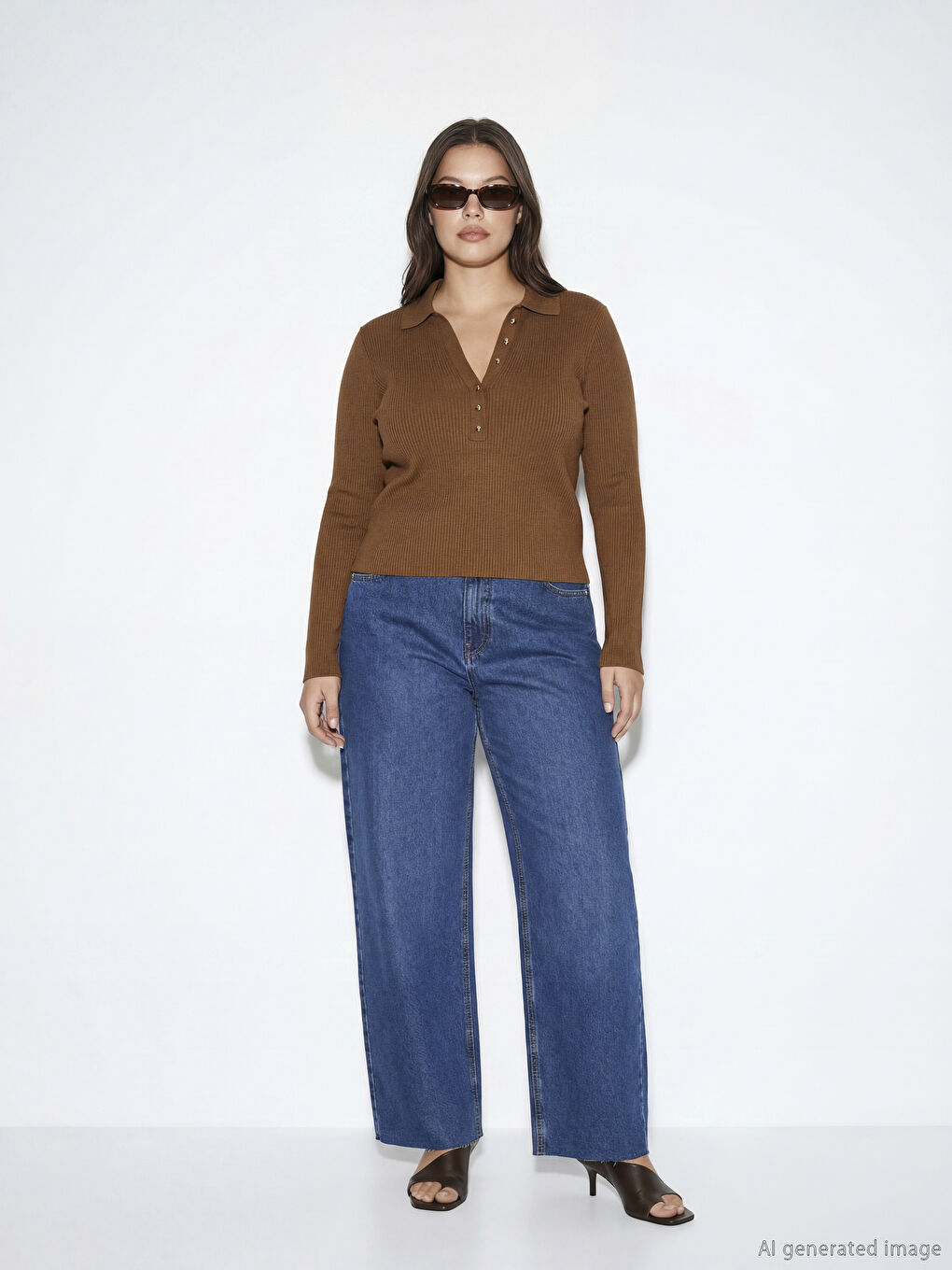 İndigo Barrel Fit Kadın Jean Pantolon