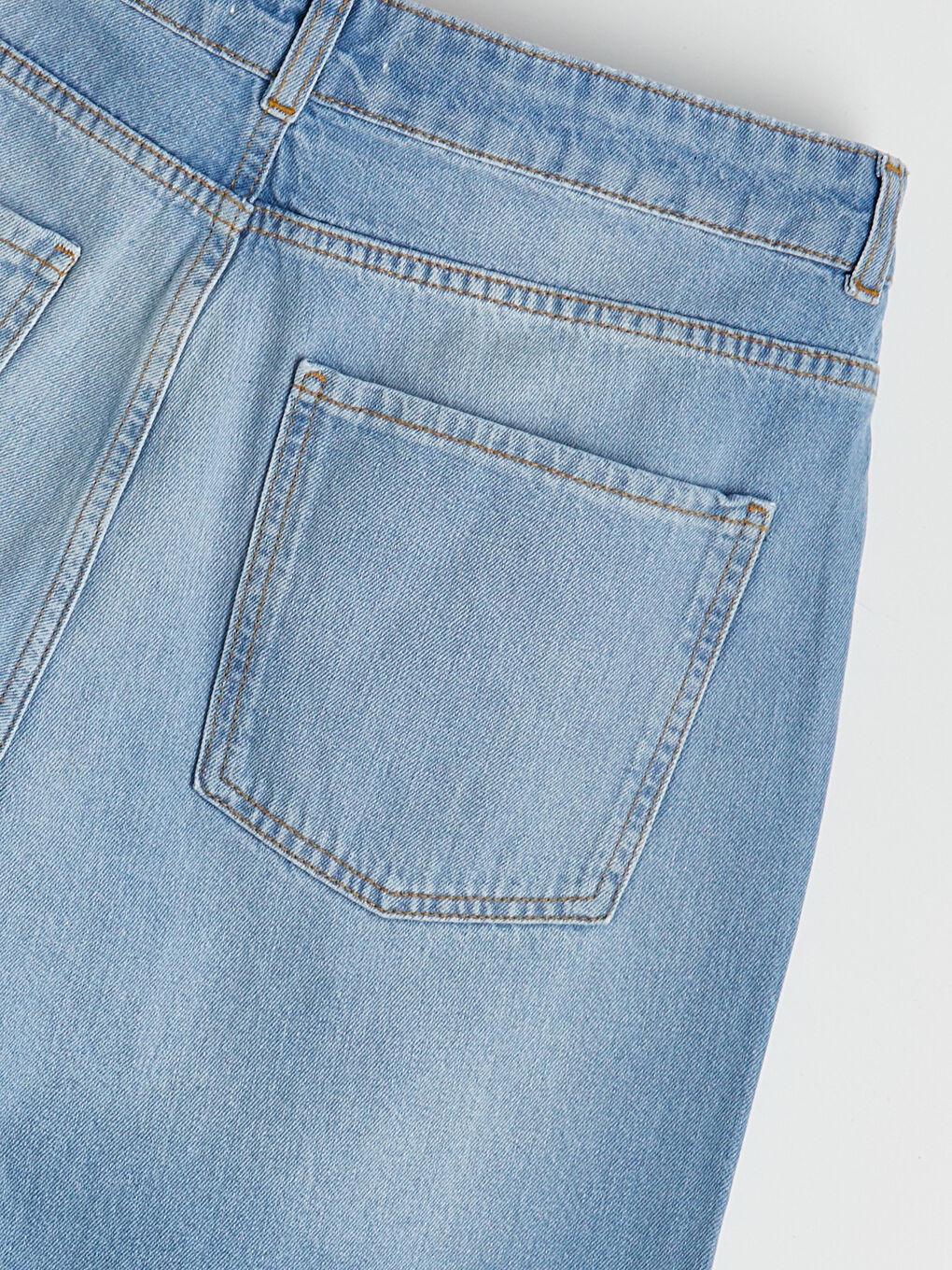 İndigo Wideleg Kadın Jean Pantolon-4