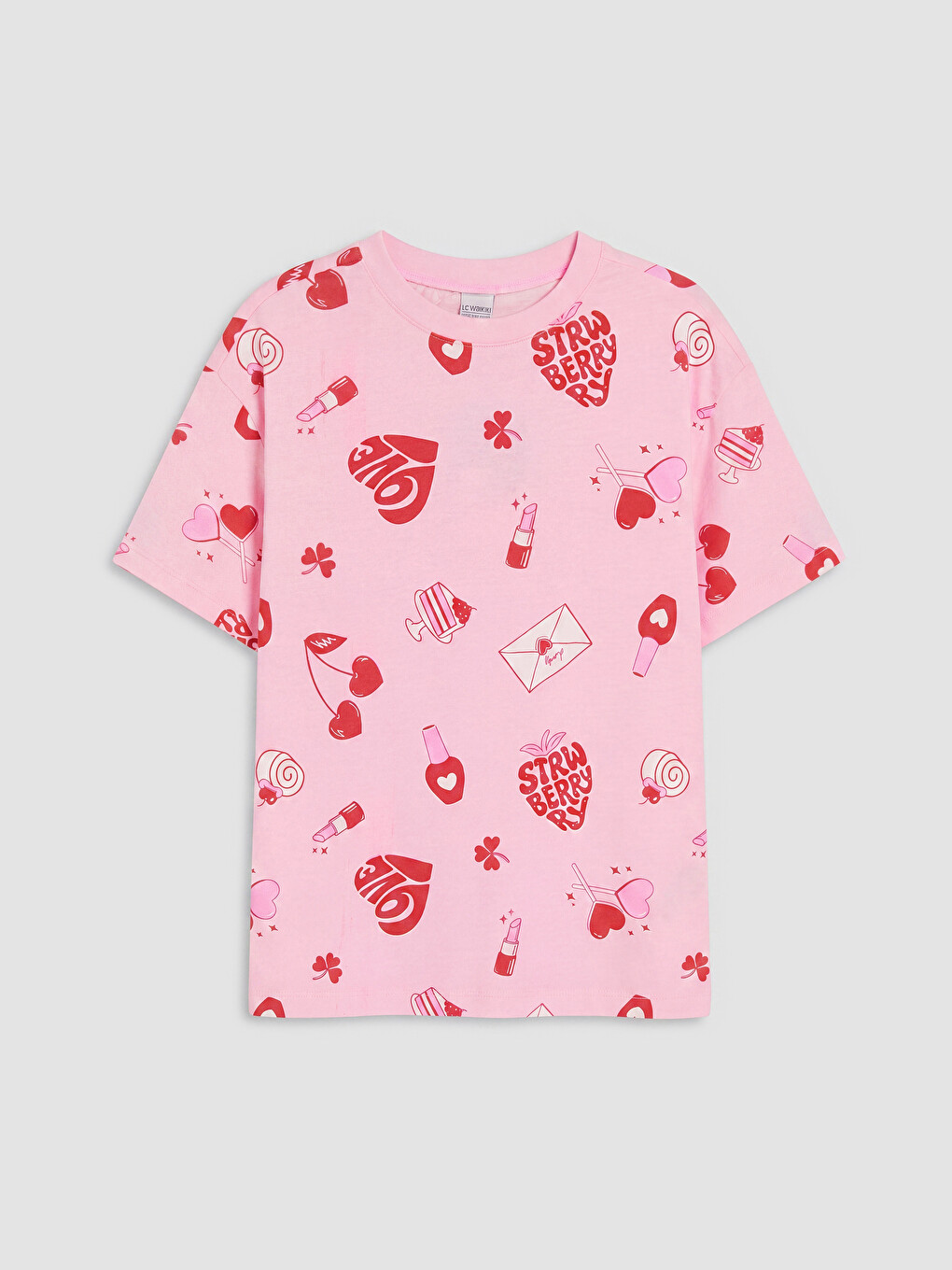 Printed Girls' Shortie Pyjamas Set-1
