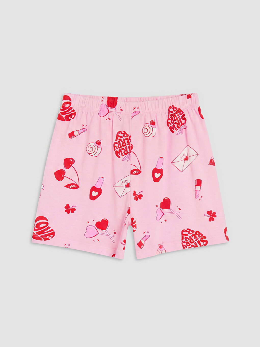 Printed Girls' Shortie Pyjamas Set-2