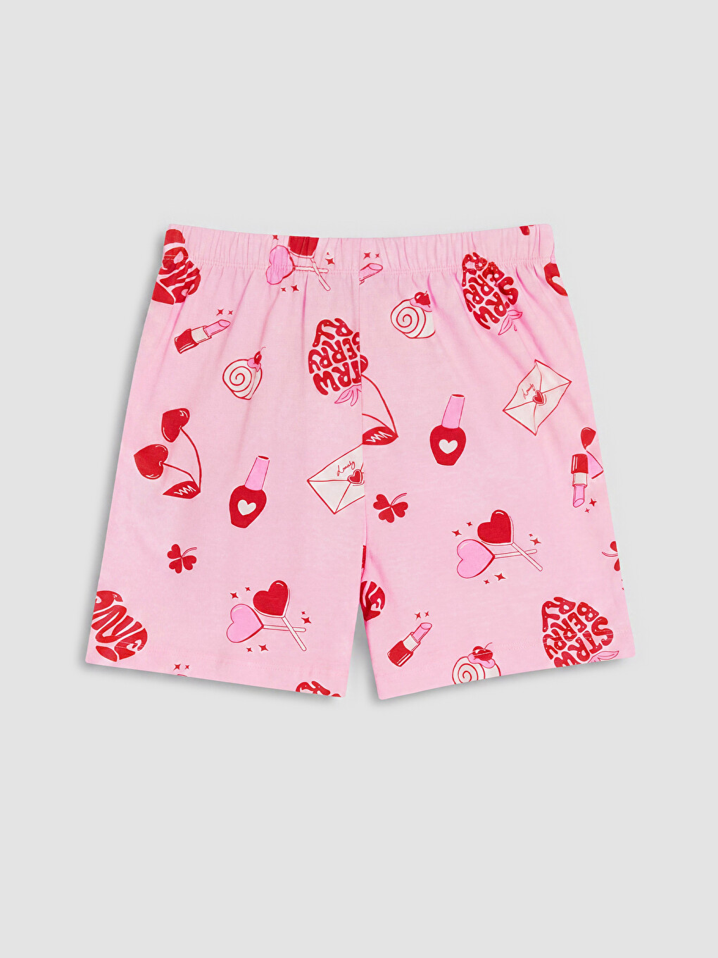 Printed Girls' Shortie Pyjamas Set-4