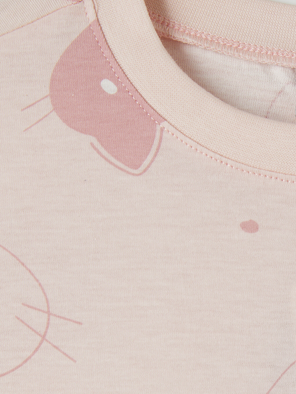 Girl Pink Pyjama Set-5