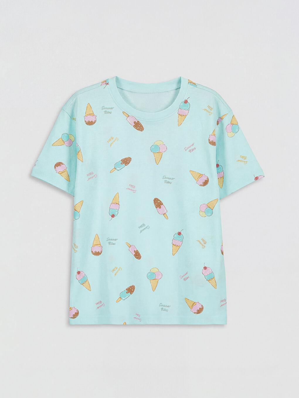 Girl TURQUOISE Shortie Pyjama Set-1