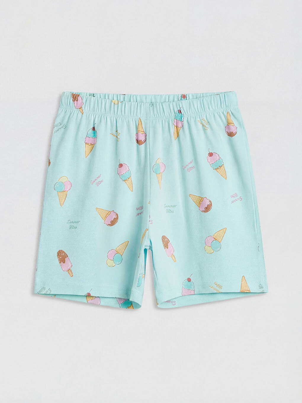 Girl TURQUOISE Shortie Pyjama Set-3