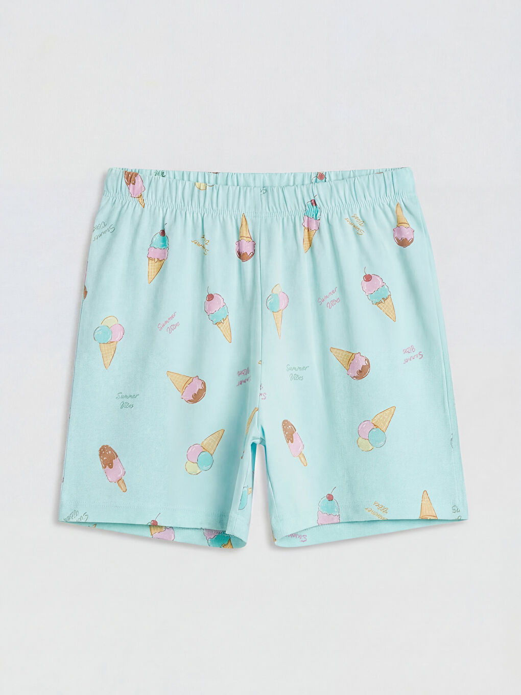 Girl TURQUOISE Shortie Pyjama Set-4