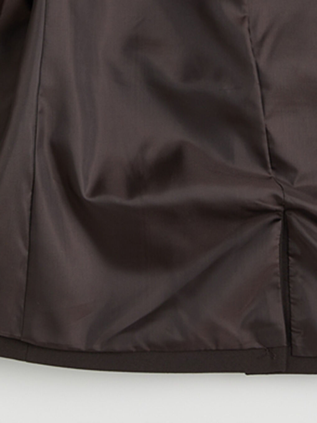 Kahverengi Beli Kemerli Kadın Blazer Ceket-2