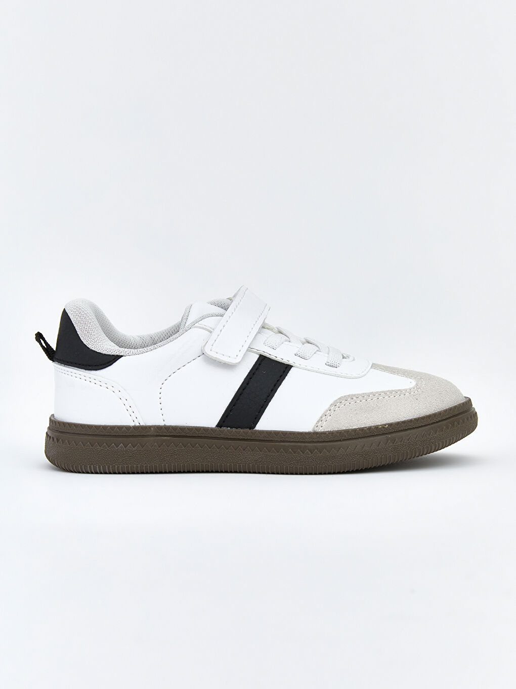 Beyaz Bağcık ve Cırt Cırtlı Erkek Bebek Spor Ayakkabı-1