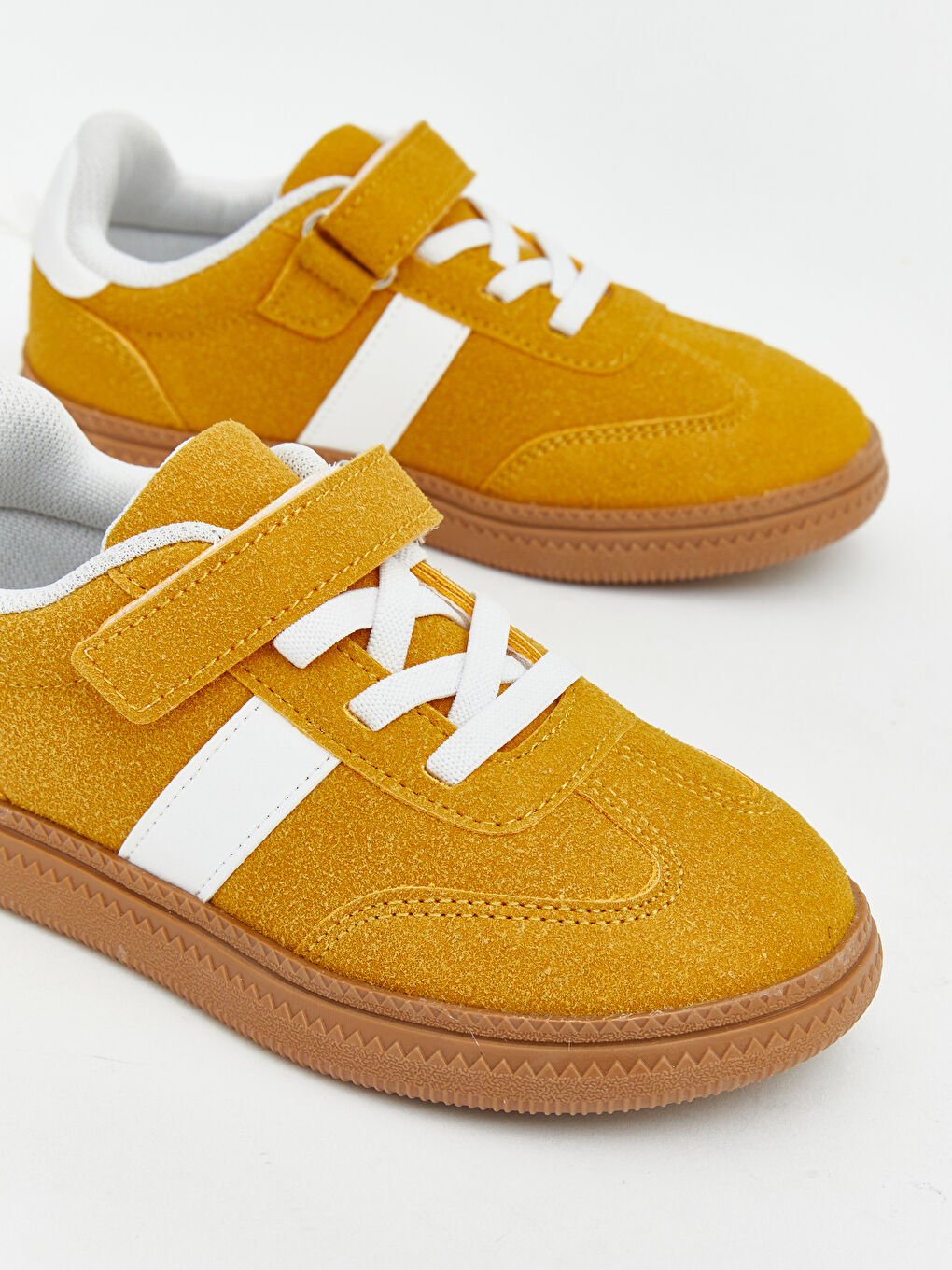 Sarı Bağcık ve Cırt Cırtlı Erkek Bebek Spor Ayakkabı-2