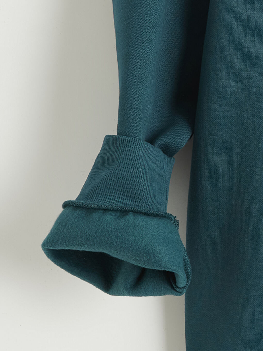 Petrol Polo Yaka Baskılı Erkek Sweatshirt-5