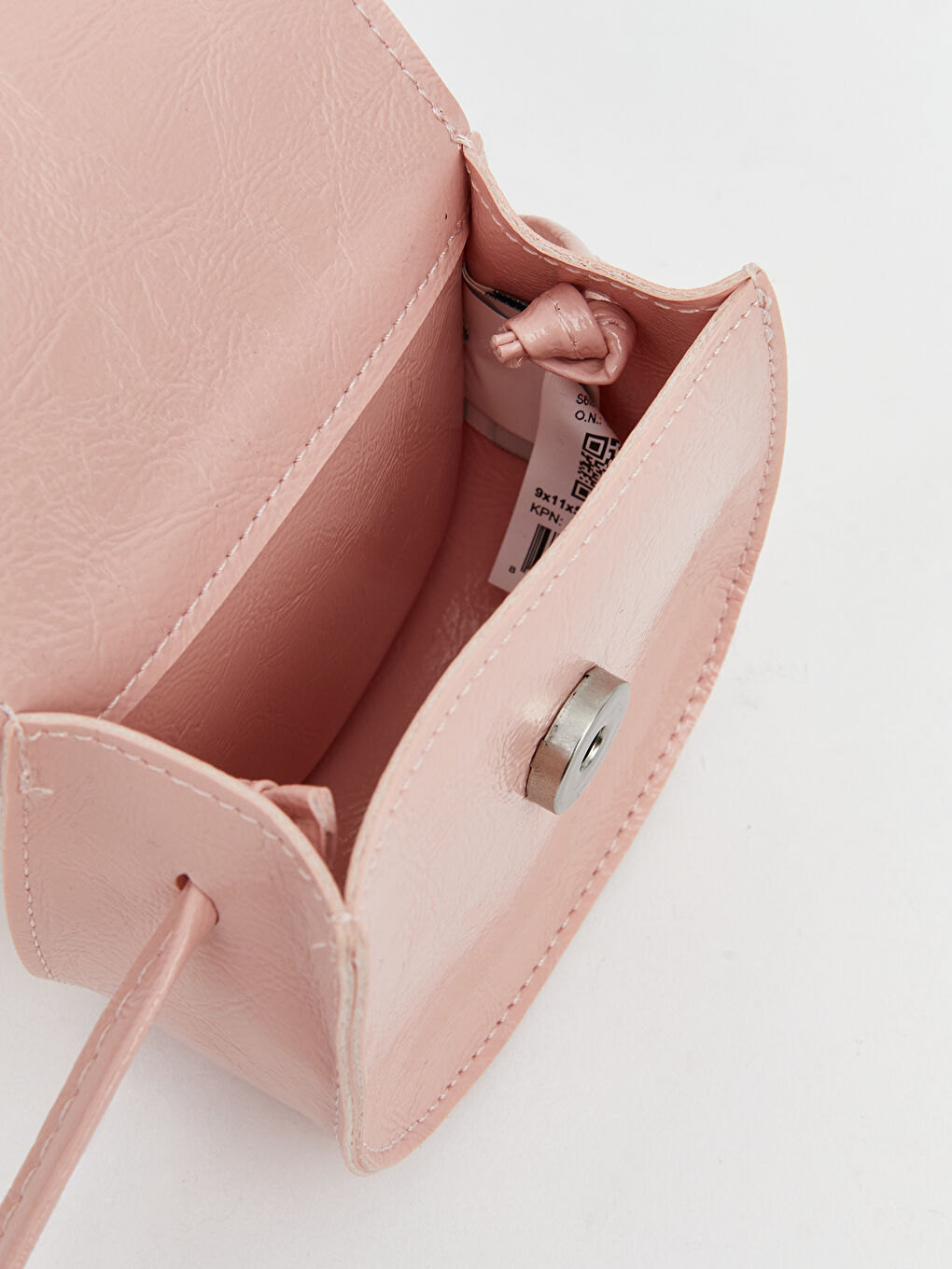 Pembe Deri Görünümlü Kız Çocuk Omuz Çantası-3