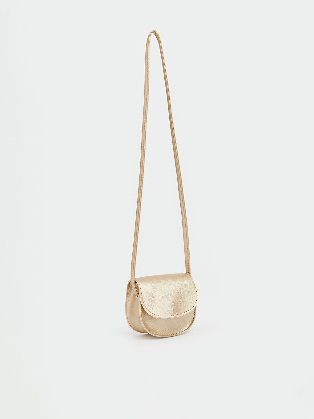 Sarı Deri Görünümlü Kız Çocuk Omuz Çantası-1