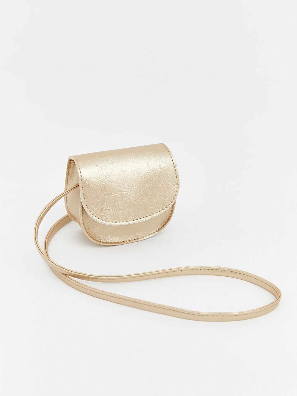 Sarı Deri Görünümlü Kız Çocuk Omuz Çantası-2