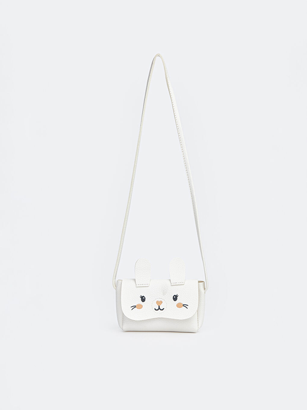 Ekru Hayvan Figürlü Kız Çocuk Omuz Çantası