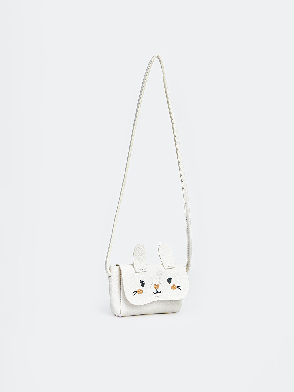Ekru Hayvan Figürlü Kız Çocuk Omuz Çantası-1