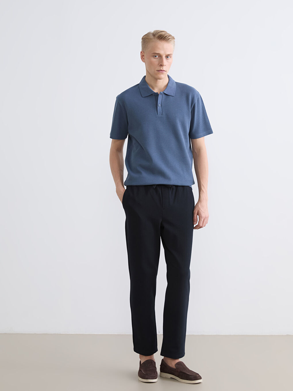 پانتۆڵ کەمەر لاستیک ئاسایی بۆ پیاوان-1