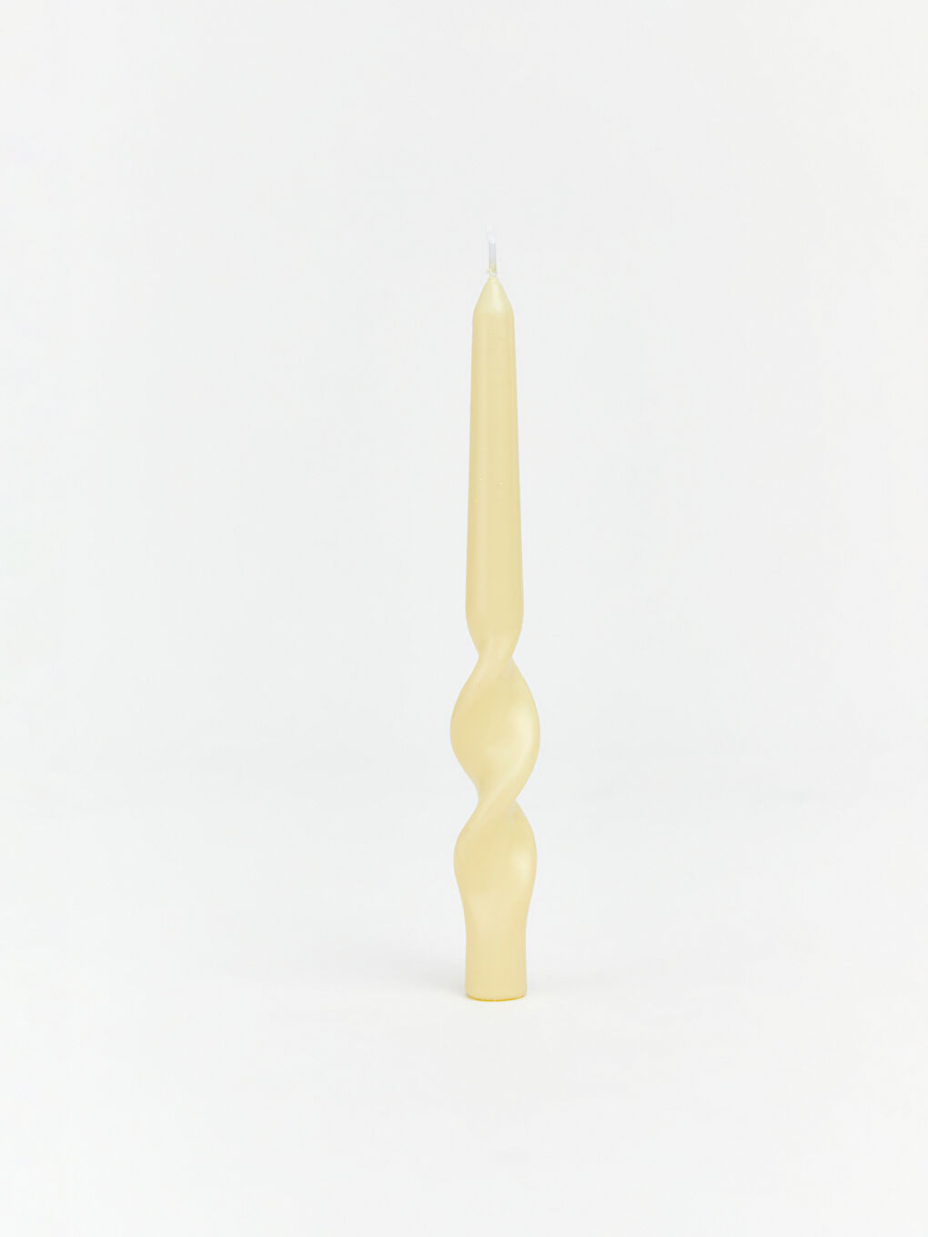 Sarı Dekoratif Şamdan Mum 2'li-1