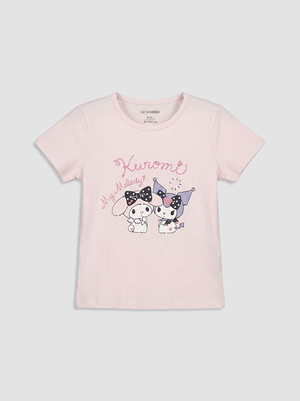 Kuromi Printed Girls' Shortie Pyjamas Set-1