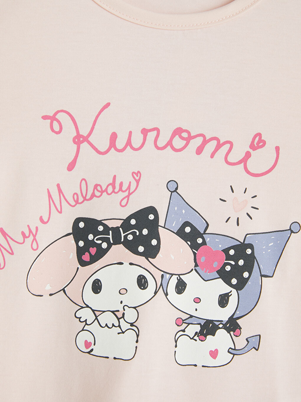 Kuromi Printed Girls' Shortie Pyjamas Set-2