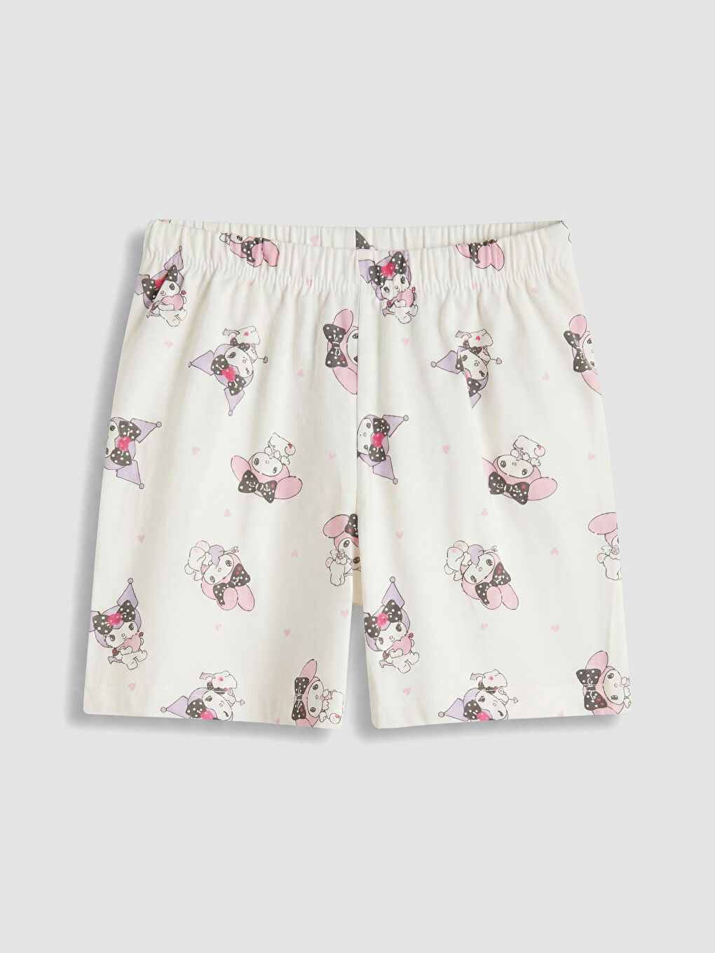 Kuromi Printed Girls' Shortie Pyjamas Set-4