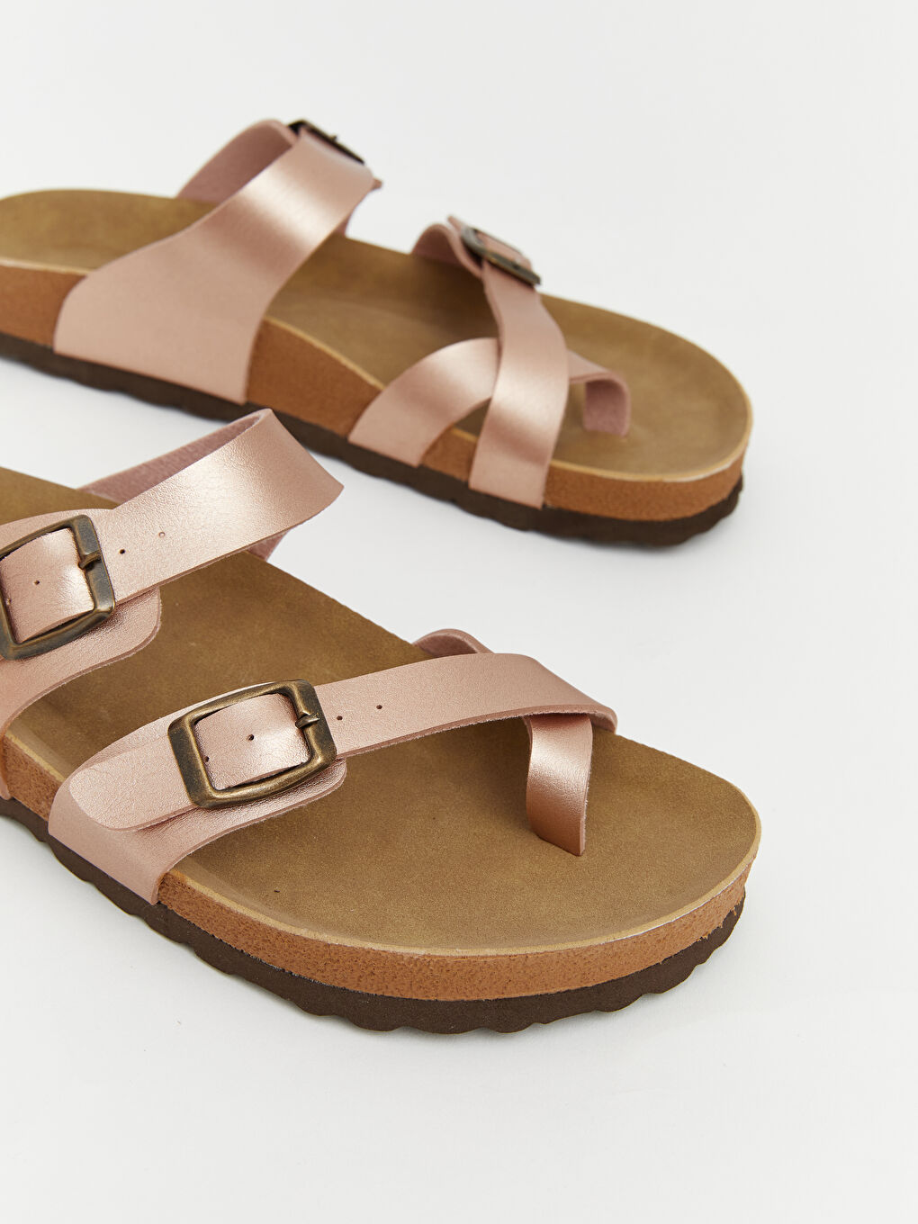 Pembe Parmak Arası Kadın Terlik-1