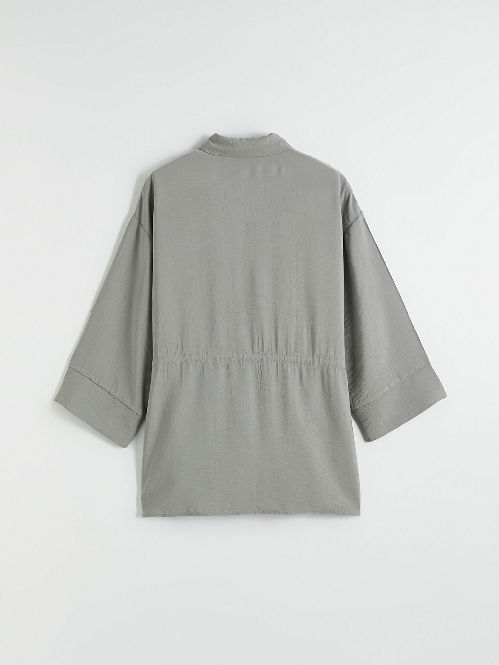 Chemise Femme Froncée en Tissu Froissé-5