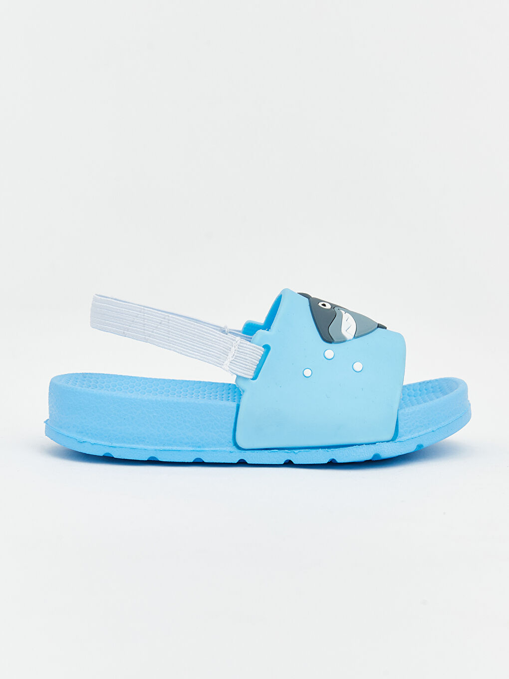Printed Baby Boys' Sliders with Elasticated Heel-1
