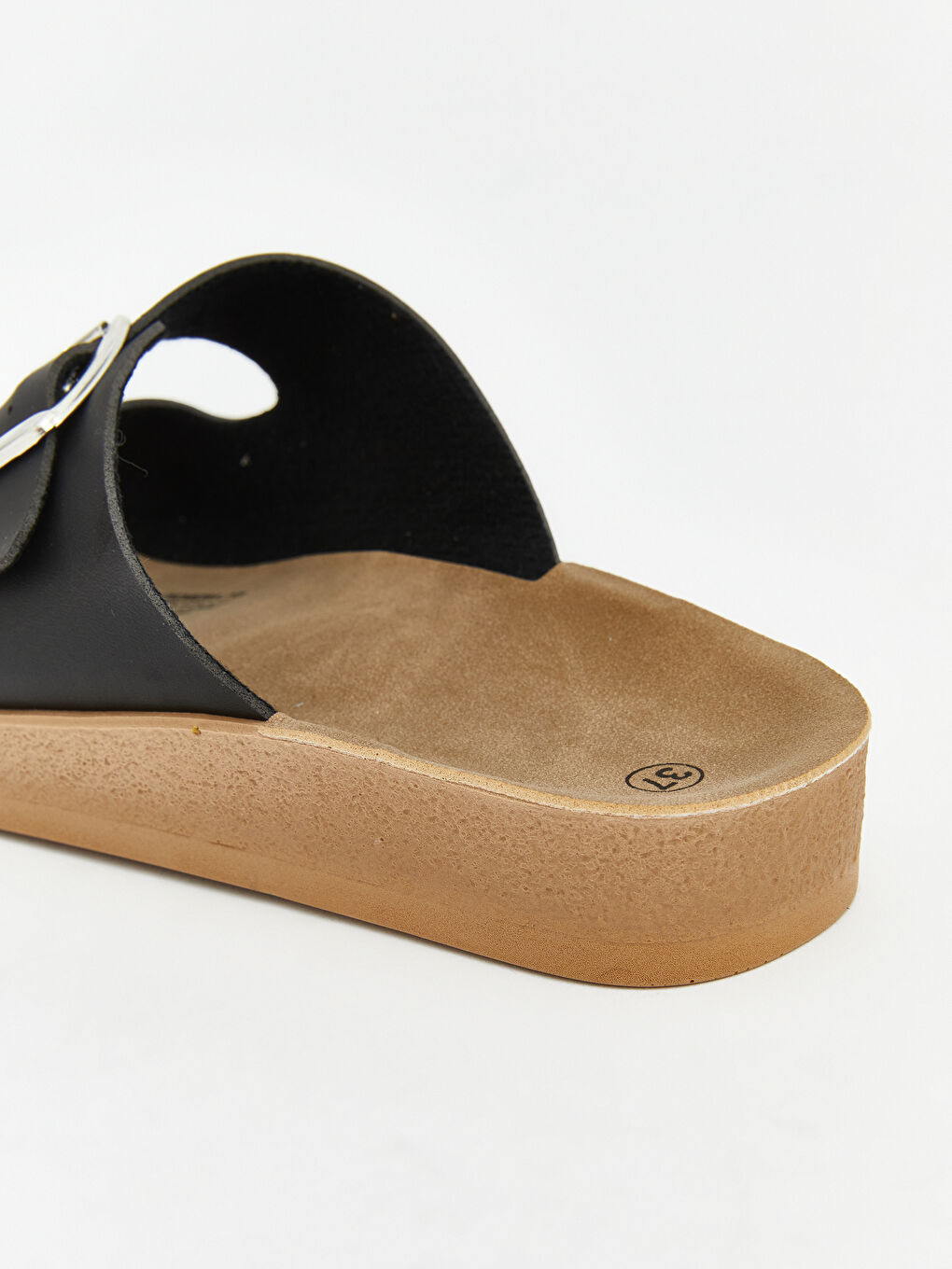 Papuci Slider pentru Femei cu Două Barete și Talpă Groasă-4