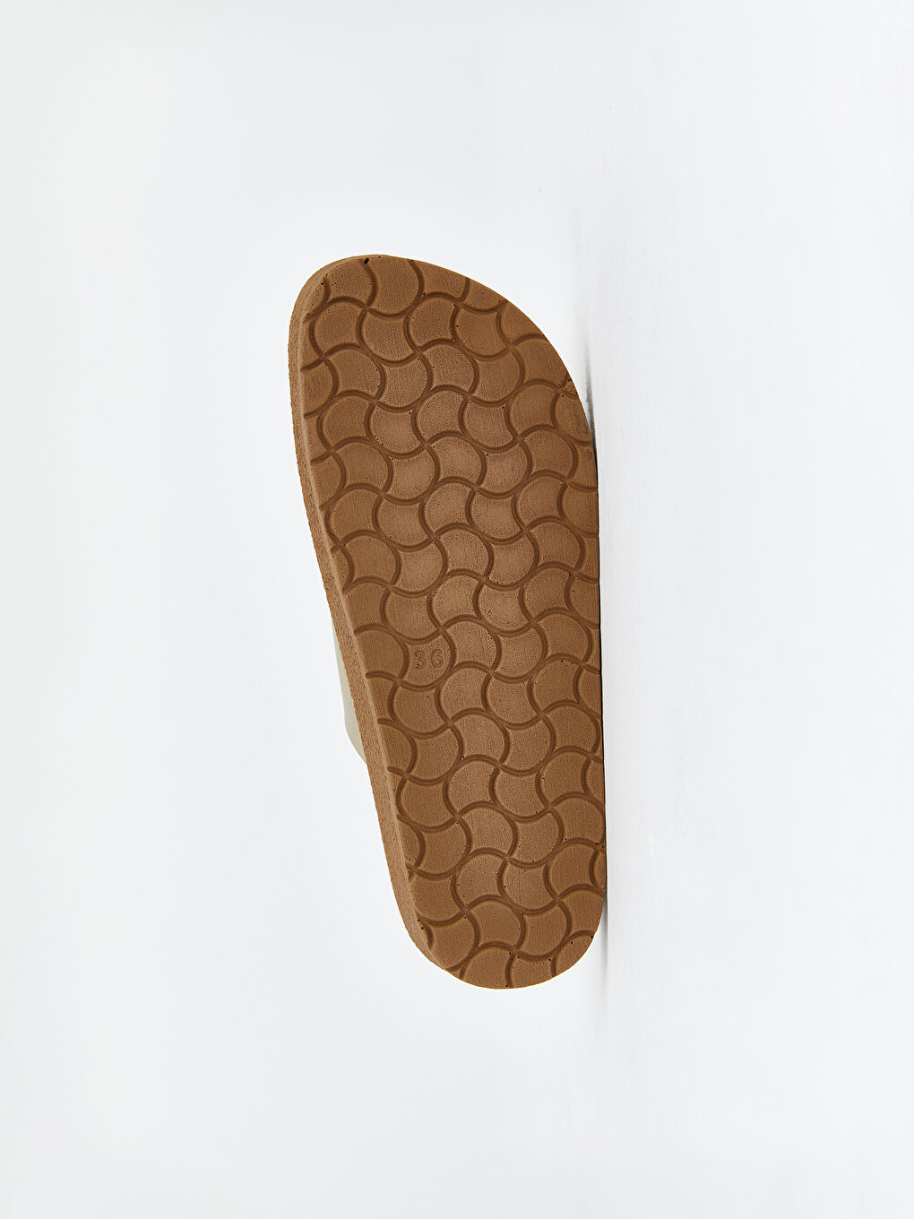 Sarı Çift Bantlı Kalın Tabanlı Kadın Terlik-3