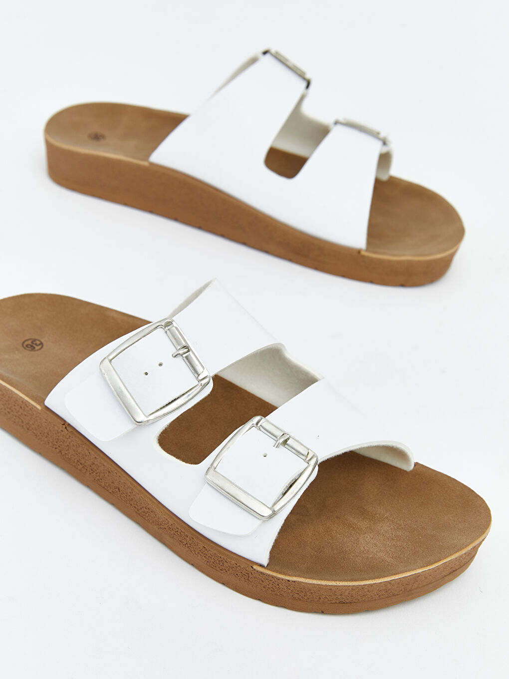 شرائح نسائية بحزامين ونعل سميك-2