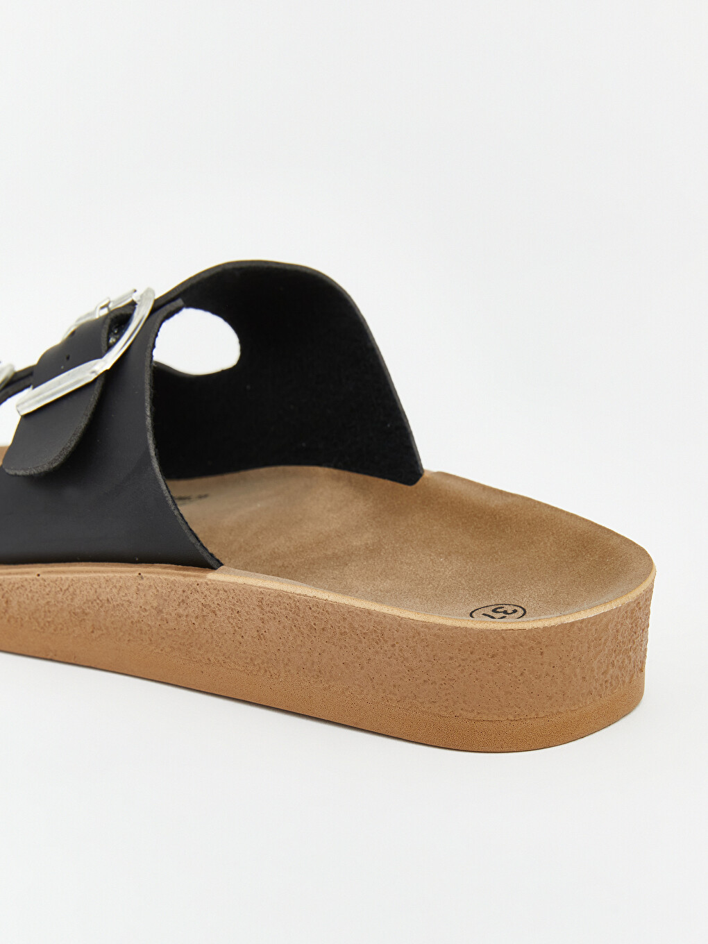 Double Strap Thick Sole Women's Sliders-4