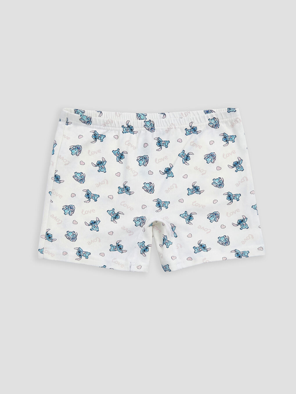 Pembe Stitch Baskılı Kız Çocuk Boxer 3'lü-3