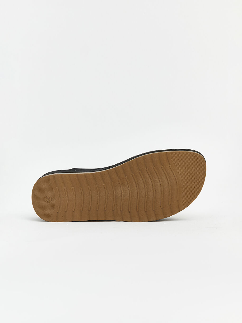 Siyah Süet Görünümlü Kadın Sandalet -4