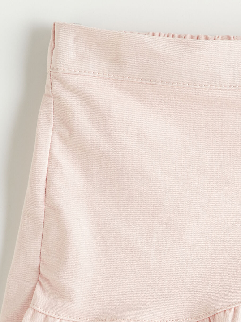 Pembe Fırfır Detaylı Kız Çocuk Şort Etek-1