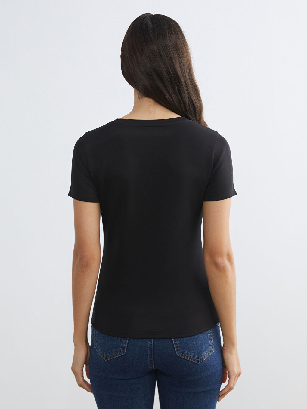 Woman BLACK T-Shirt-3