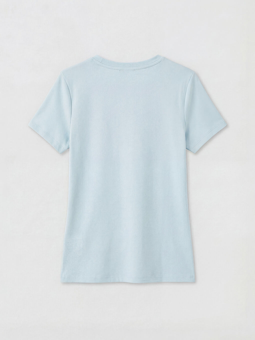 Женщины Голубой Футболка-4