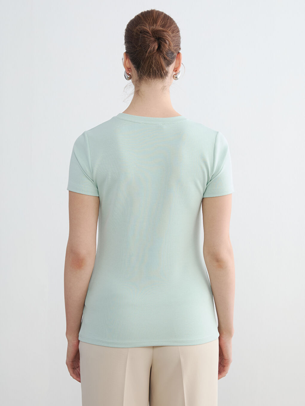 Әйелдер жасыл футболка-3