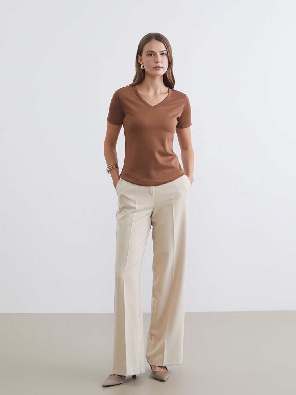 Žena SMEĐA Majica kratkih rukava-1