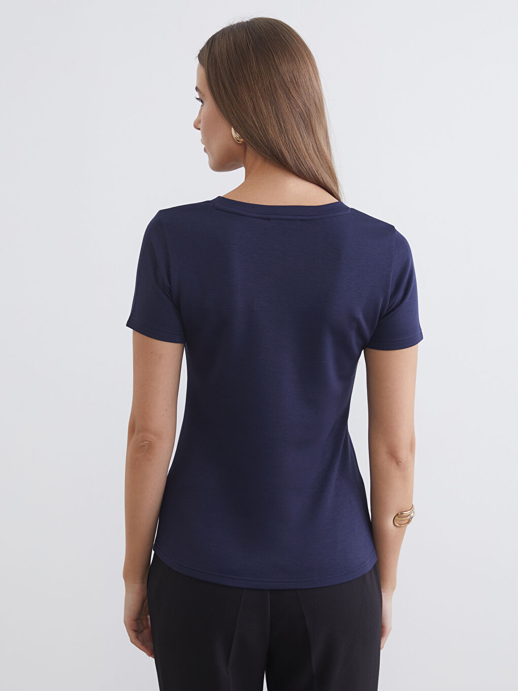 V-Neck Soft Touch Women's T-Shirt-3