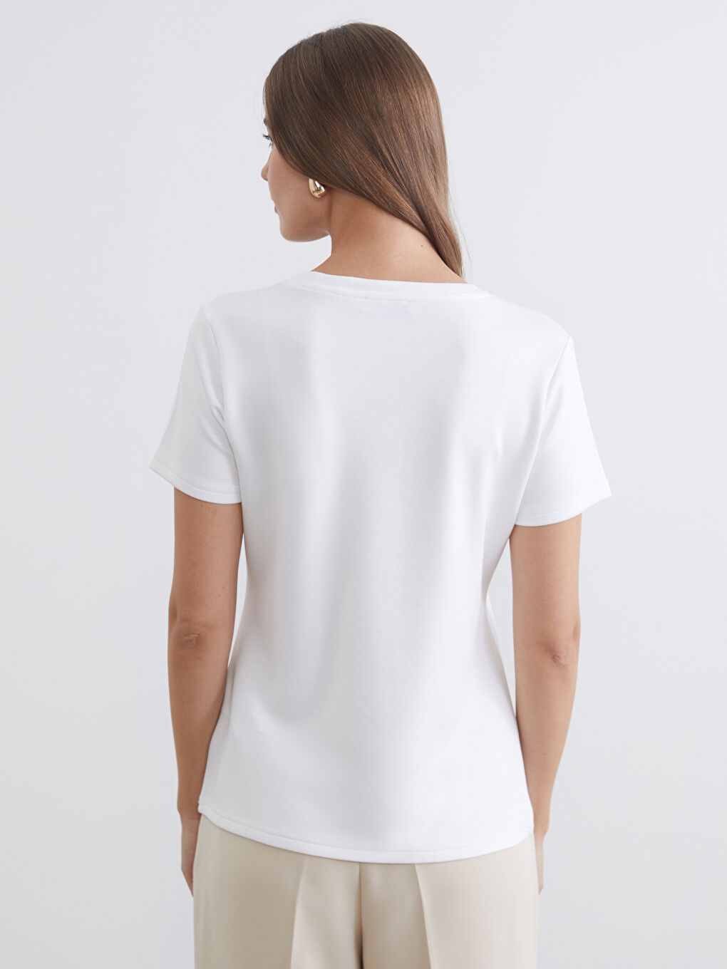 Žena BIJELA Majica kratkih rukava-3