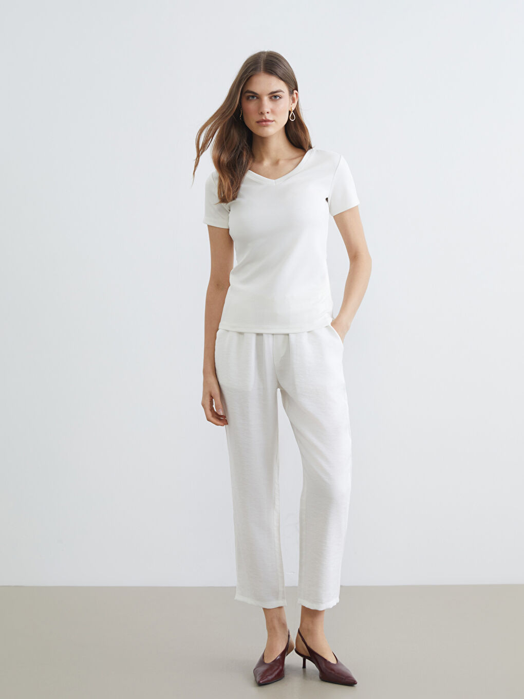 V-Neck Soft Touch Women's T-Shirt-1