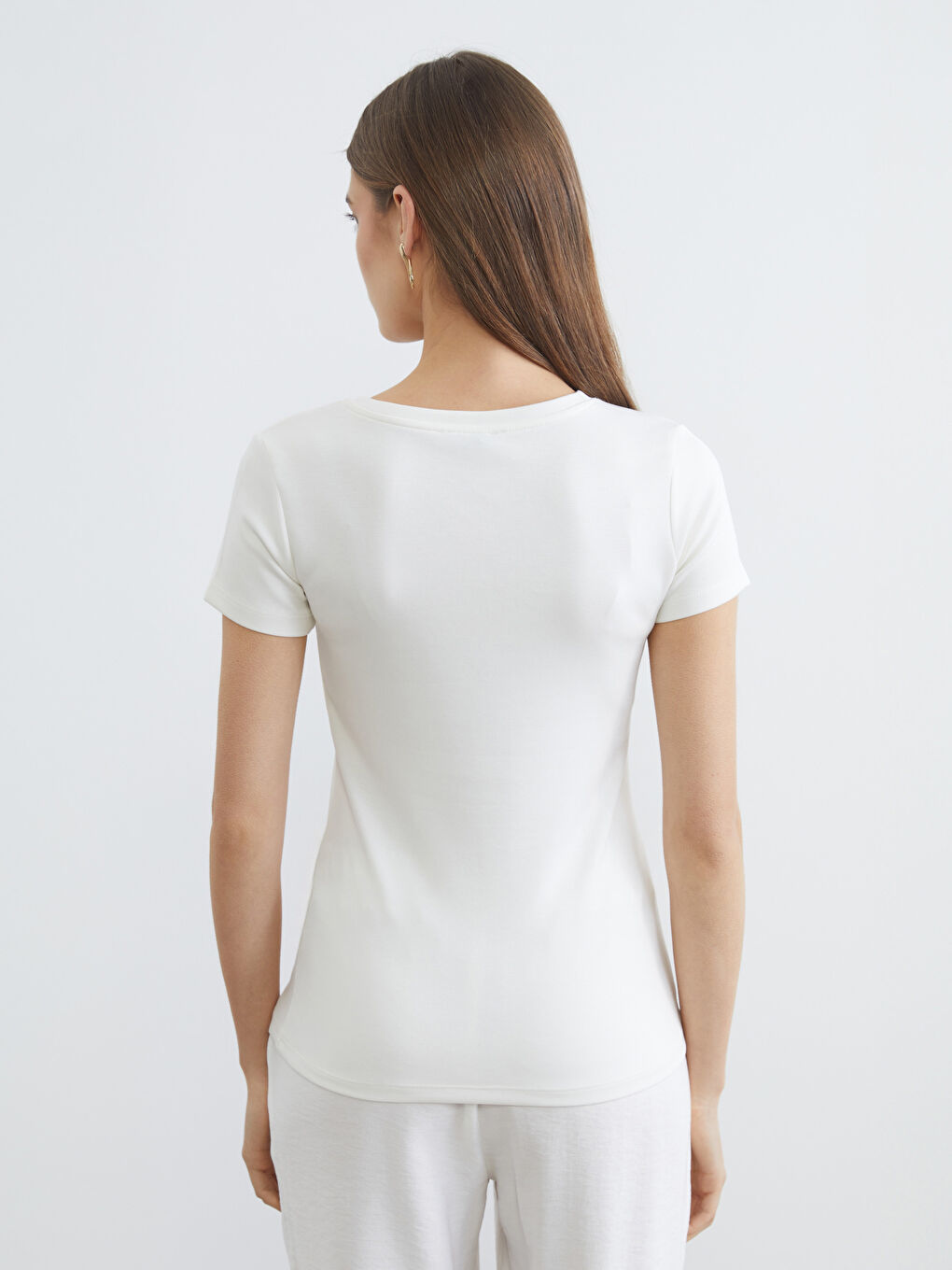 V-Neck Soft Touch Women's T-Shirt-3