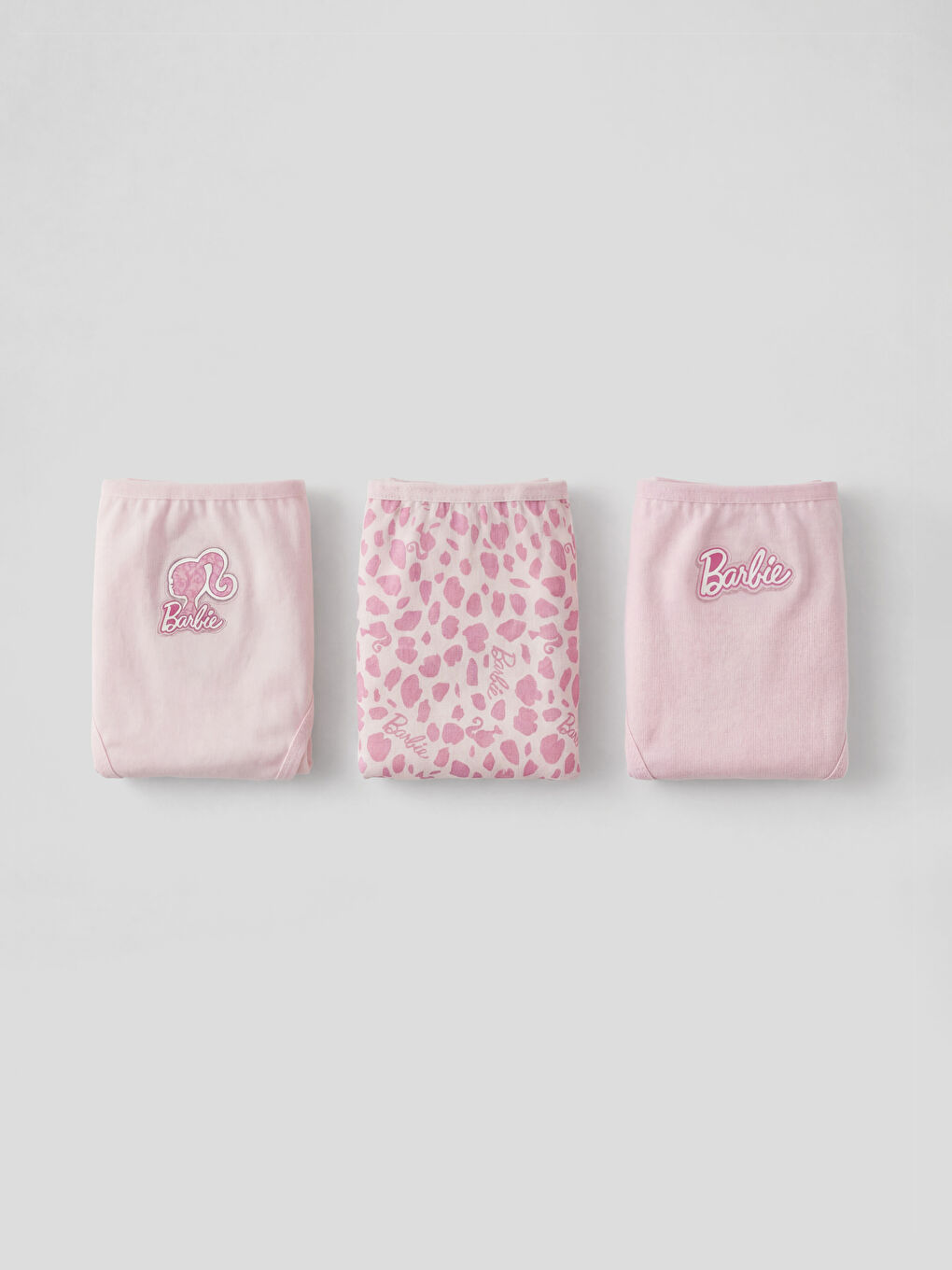 Pembe Barbie Desenli Kız Çocuk Külot 3'lü