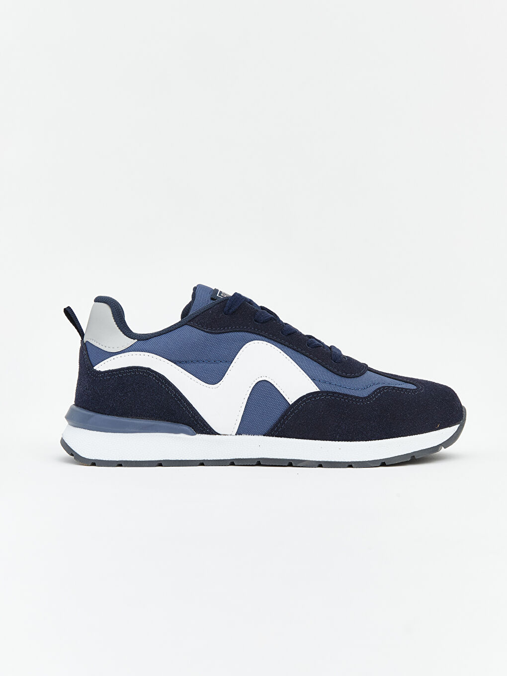 Lacivert Süet Görünümlü Erkek Çocuk Spor Ayakkabı-1