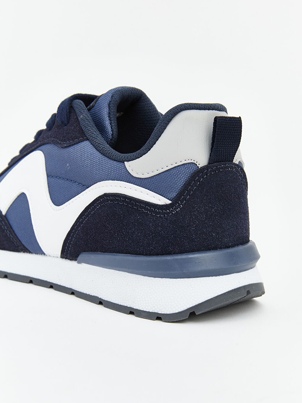 Lacivert Süet Görünümlü Erkek Çocuk Spor Ayakkabı-4