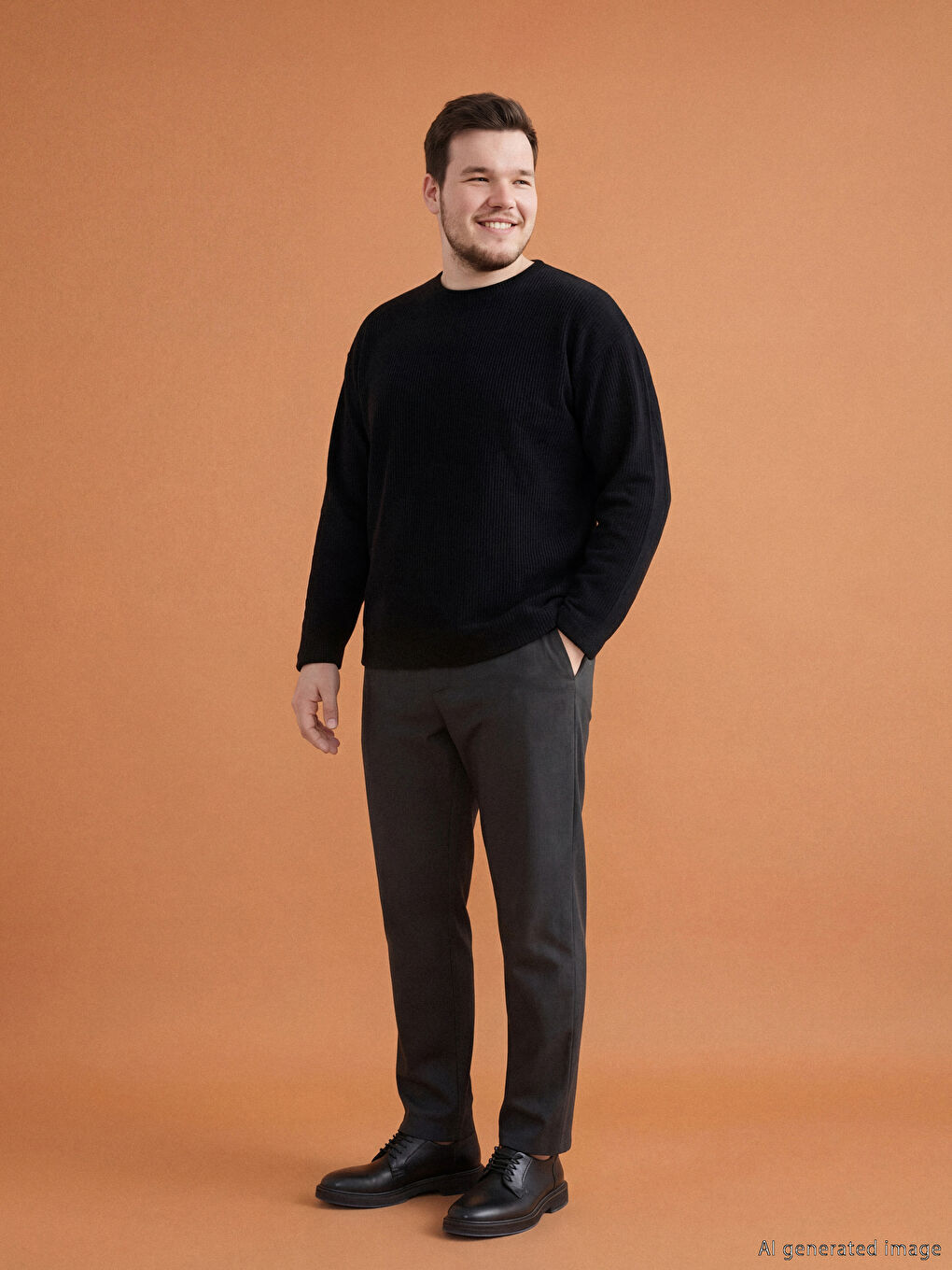 بنطلون للرجال بقصة عادية-2